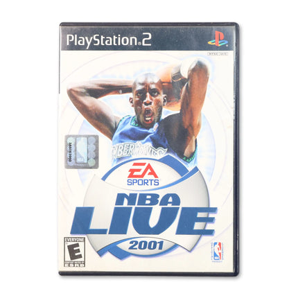 NBA Live 2001 for Sony PlayStation 2 - Case front cover - Complete in box or case and game.