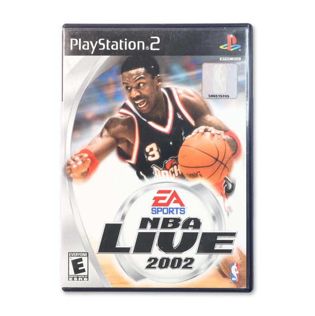 NBA Live 2002 for Sony PlayStation 2 - Case front cover - Complete in box or case and game.