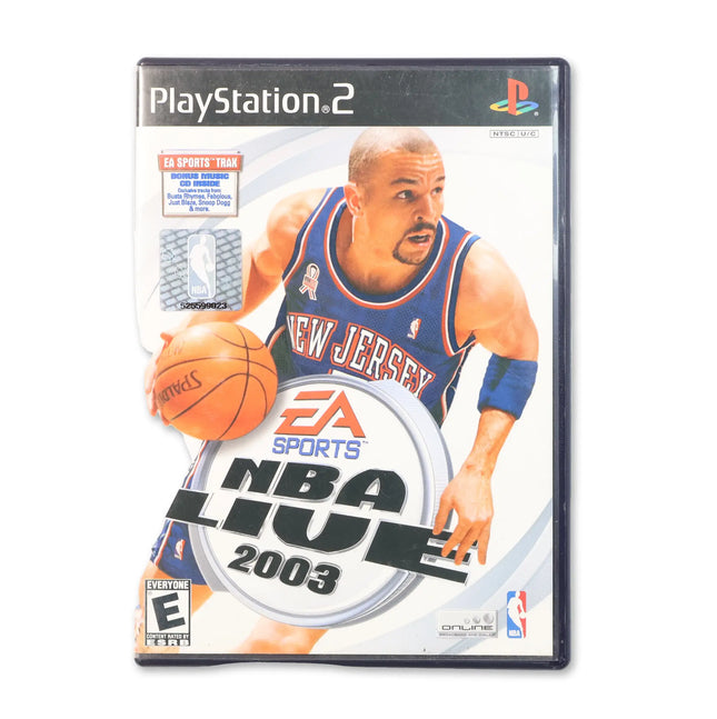 NBA Live 2003 for Sony PlayStation 2 - Case front cover - Complete in box or case and game.