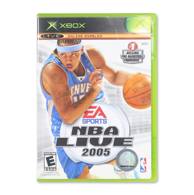 NBA Live 2005 for Microsoft Xbox - Case front cover - Complete in box or case and game.