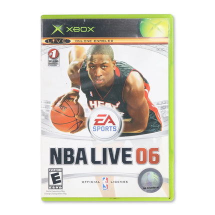 NBA Live 2006 for Microsoft Xbox - Case front cover - Complete in box or case and game.