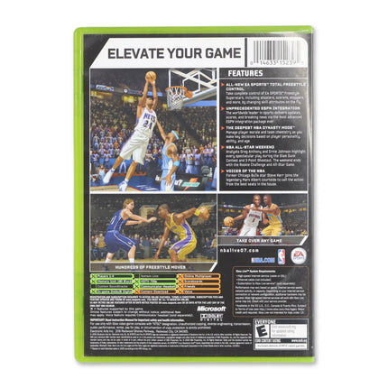 NBA Live 2007 for Microsoft Xbox - Case back cover - Product gallery.