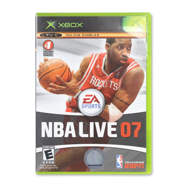 NBA Live 2007 for Microsoft Xbox - Case front cover - Complete in box or case and game.