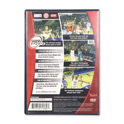 NCAA Final Four 2002 for Sony PlayStation 2 - Case back cover - Product gallery.