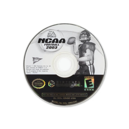 NCAA Football 2003 for Nintendo GameCube - Disc front with label - Game only.