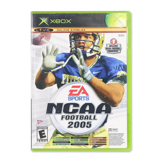 NCAA Football 2005 Top Spin Combo for Microsoft Xbox - Case front cover - Complete in box or case and game.