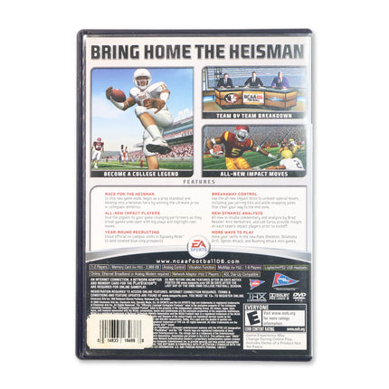 NCAA Football 2006 for Sony PlayStation 2 - Case back cover - Product gallery.