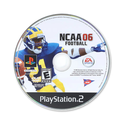 NCAA Football 2006 for Sony PlayStation 2 - Disc front with label - Game only.