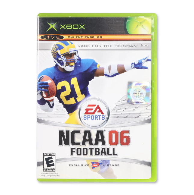 NCAA Football 2006 for Microsoft Xbox - Case front cover - Complete in box or case and game.