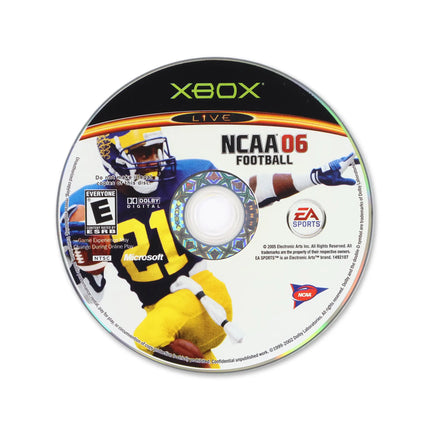 NCAA Football 2006 for Microsoft Xbox - Disc front with label - Game only.