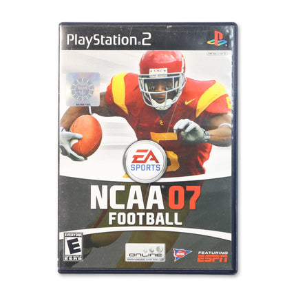 NCAA Football 2007 for Sony PlayStation 2 - Case front cover - Complete in box or case and game.