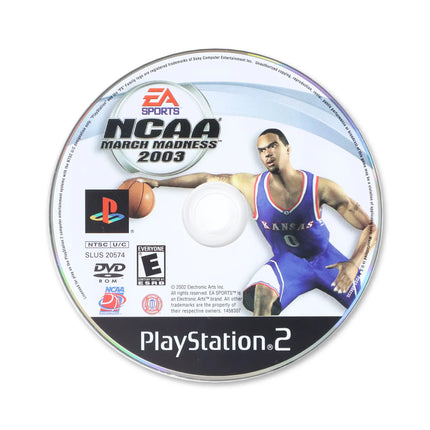 NCAA March Madness 2003 for Sony PlayStation 2 - Disc front with label - Game only.