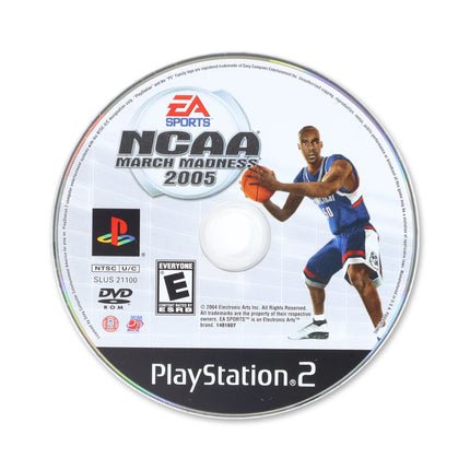 NCAA March Madness 2005 for Sony PlayStation 2 - Disc front with label - Game only.