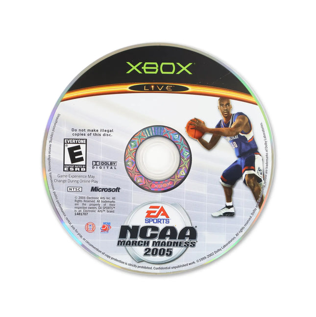 NCAA March Madness 2005 for Microsoft Xbox - Disc front with label - Game only.