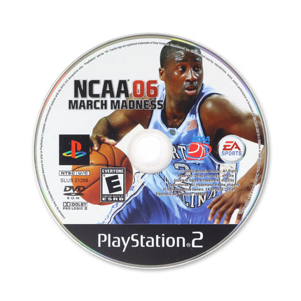 NCAA March Madness 2006 for Sony PlayStation 2 - Disc front with label - Game only.