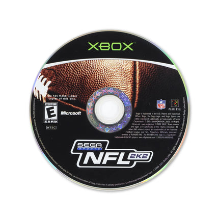 NFL 2K2 for Microsoft Xbox - Disc front with label - Game only.