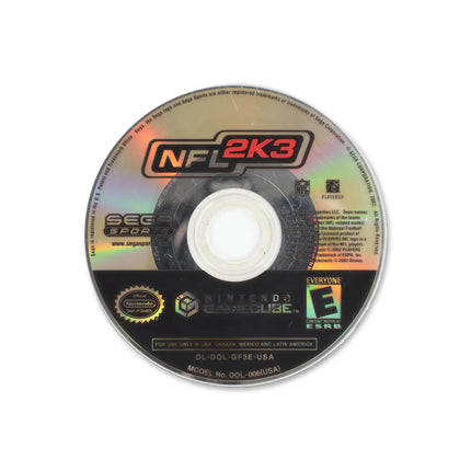 NFL 2K3 for Nintendo GameCube - Disc front with label - Game only.