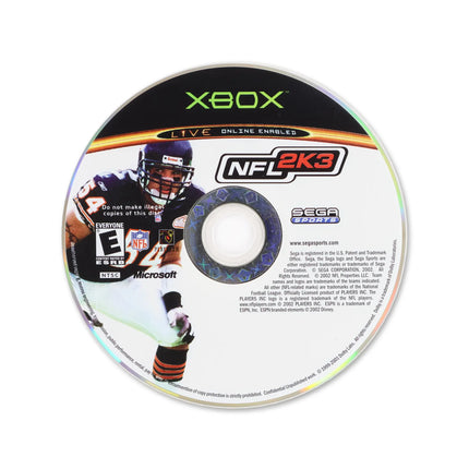 NFL 2K3 for Microsoft Xbox - Disc front with label - Game only.
