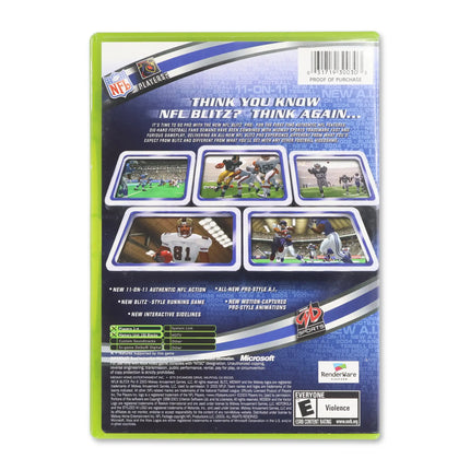 NFL Blitz Pro for Microsoft Xbox - Case back cover - Product gallery.