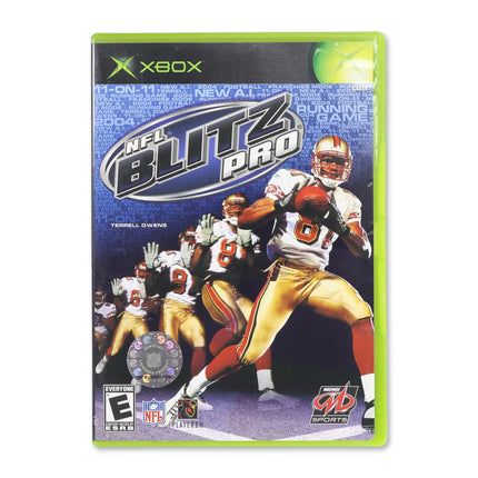 NFL Blitz Pro for Microsoft Xbox - Case front cover - Complete in box or case and game.