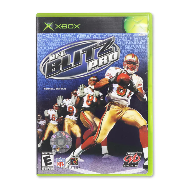 NFL Blitz Pro for Microsoft Xbox - Case front cover - Complete in box or case and game.