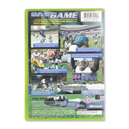 NFL Fever 2002 for Microsoft Xbox - Case back cover - Product gallery.