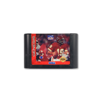 NFL Football '94 Starring Joe Montana for Sega Genesis - Cartridge front with label - Game only.