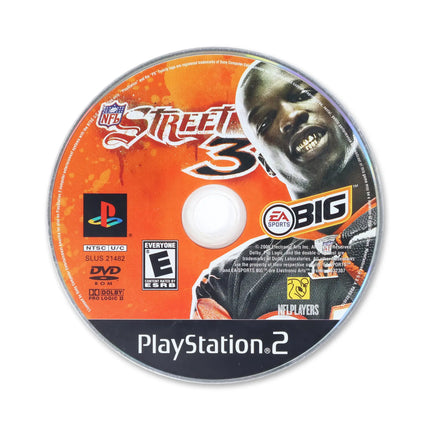 NFL Street 3 for Sony PlayStation 2 - Disc front with label - Game only.