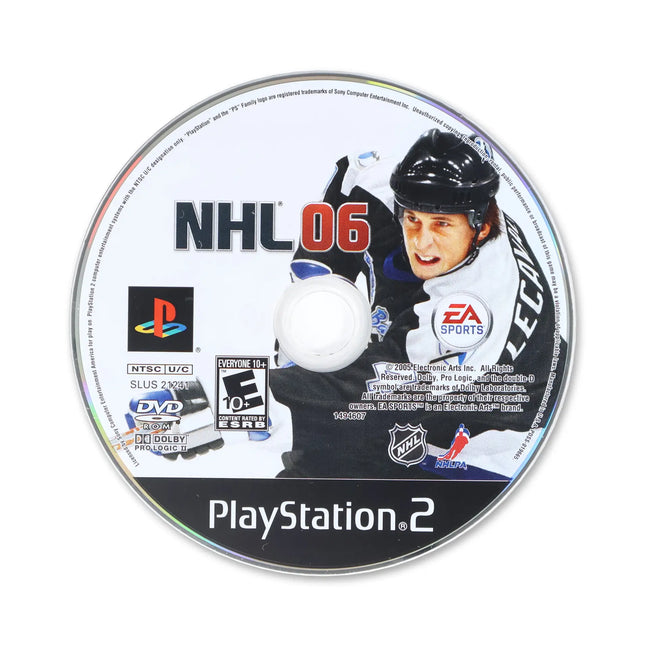 NHL 06 for Sony PlayStation 2 - Disc front with label - Game only.