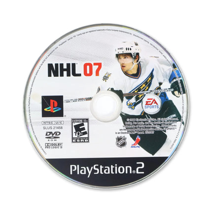 NHL 07 for Sony PlayStation 2 - Disc front with label - Game only.