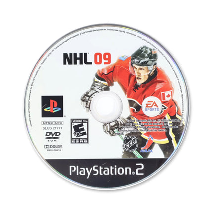 NHL 09 for Sony PlayStation 2 - Disc front with label - Game only.