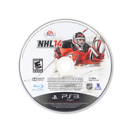 NHL 14 for PlayStation 3 - Cartridge front with label - Game only.
