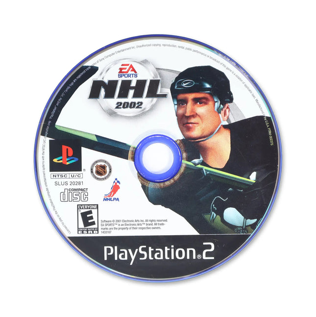 NHL 2002 for Sony PlayStation 2 - Disc front with label - Game only.