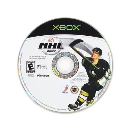 NHL 2002 for Microsoft Xbox - Disc front with label - Game only.