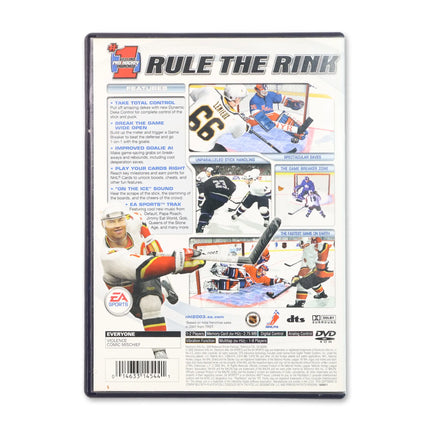 NHL 2003 for Sony PlayStation 2 - Case back cover - Product gallery.