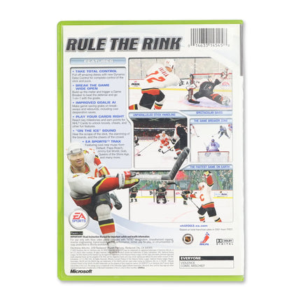 NHL 2003 for Microsoft Xbox - Case back cover - Product gallery.