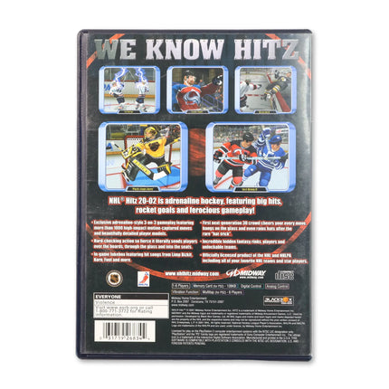 NHL Hitz 2002 for Sony PlayStation 2 - Case back cover - Product gallery.