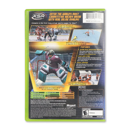 NHL Rivals for Microsoft Xbox - Case back cover - Product gallery.