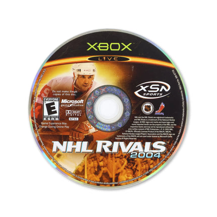 NHL Rivals for Microsoft Xbox - Disc front with label - Game only.