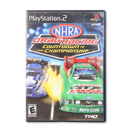 NHRA Drag Racing: Countdown to the Championship for Sony PlayStation 2 - Case front cover - Complete in box or case and game.