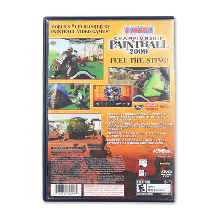 NPPL Championship Paintball 2009 for Sony PlayStation 2 - Case back cover - Product gallery.
