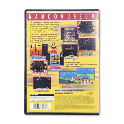 Namco Museum for Sony PlayStation 2 - Case back cover - Product gallery.