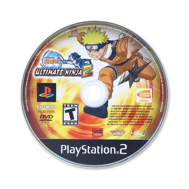 Naruto Ultimate Ninja 2 for Sony PlayStation 2 - Disc front with label - Game only.
