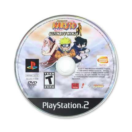 Naruto Ultimate Ninja for Sony PlayStation 2 - Disc front with label - Game only.