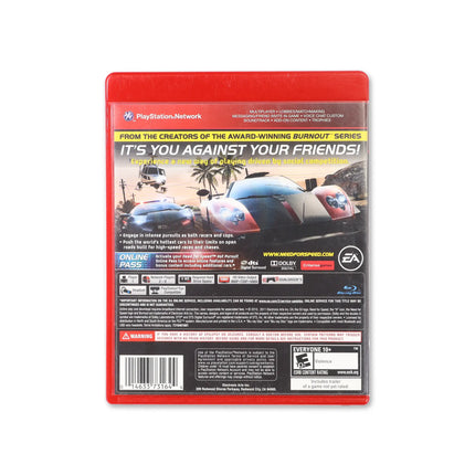 Need For Speed: Hot Pursuit [Greatest Hits] for PlayStation 3 - Box back - Product gallery.