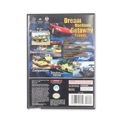 Need for Speed Hot Pursuit 2 for Nintendo GameCube - Case back cover - Product gallery.