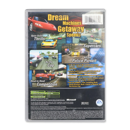 Need for Speed Hot Pursuit 2 [Platinum Hits] for Microsoft Xbox - Case back cover - Product gallery.