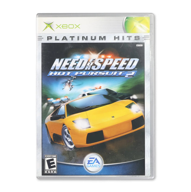 Need for Speed Hot Pursuit 2 [Platinum Hits] for Microsoft Xbox - Case front cover - Complete in box or case and game.
