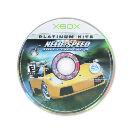 Need for Speed Hot Pursuit 2 [Platinum Hits] for Microsoft Xbox - Disc front with label - Game only.