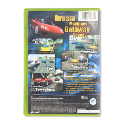 Need for Speed Hot Pursuit 2 for Microsoft Xbox - Case back cover - Product gallery.